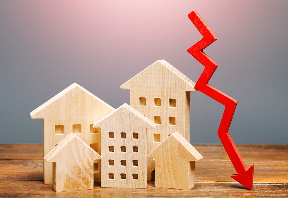 Property prices fall